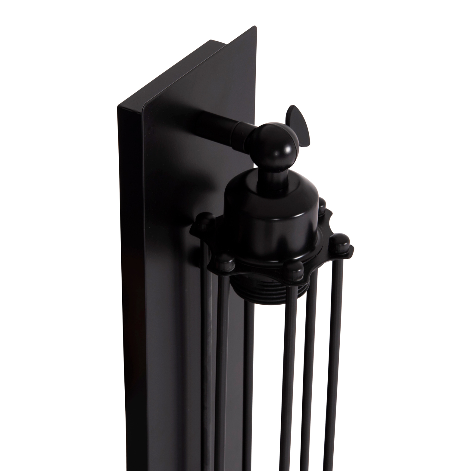 ΑΠΛΙΚΑ ΤΟΙΧΟΥ 2ΦΩΤΗ BEACON HM4463 ΜΕΤΑΛΛΟ ΣΕ ΜΑΥΡΟ 10x10x47Υεκ.