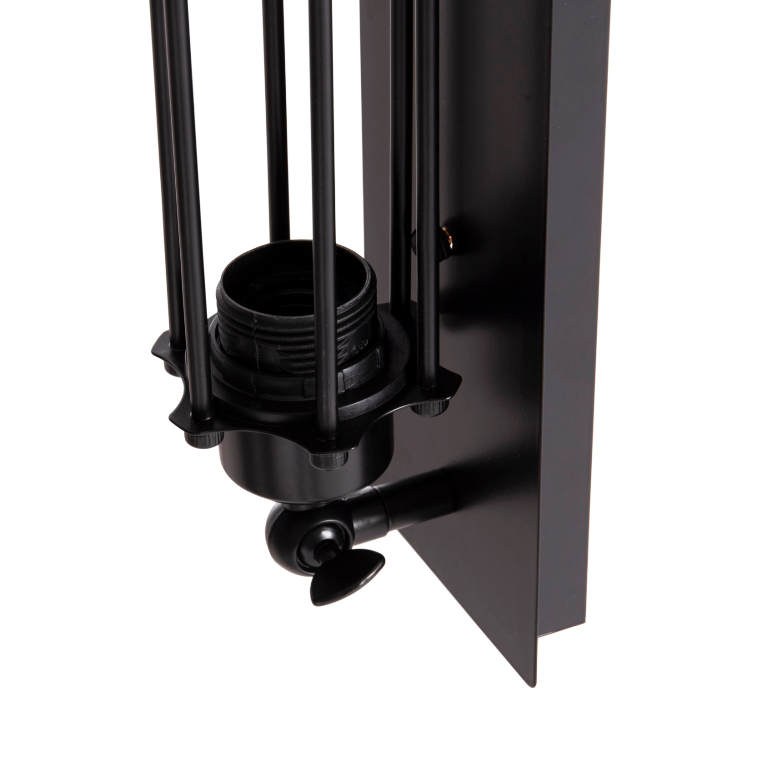 ΑΠΛΙΚΑ ΤΟΙΧΟΥ 2ΦΩΤΗ BEACON HM4463 ΜΕΤΑΛΛΟ ΣΕ ΜΑΥΡΟ 10x10x47Υεκ.