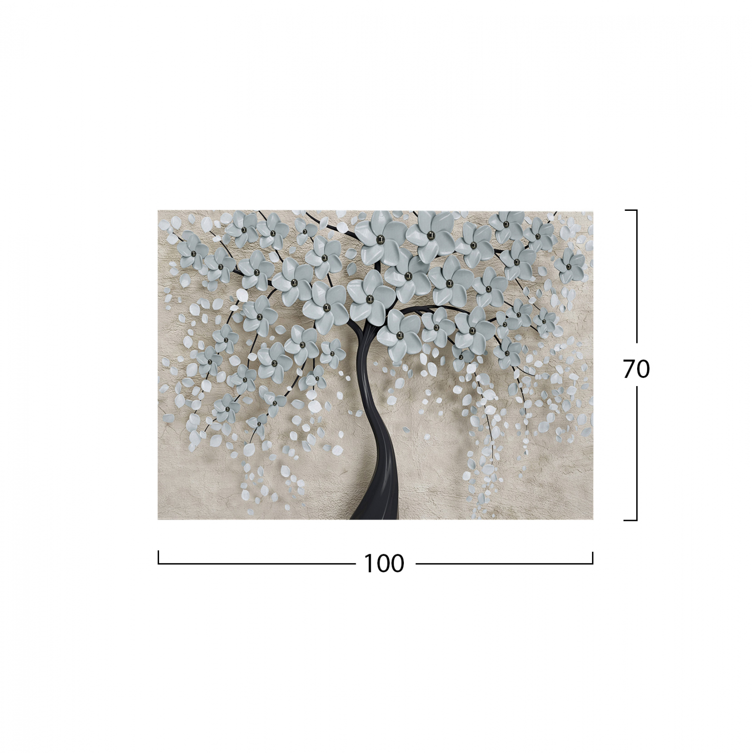 ΠΙΝΑΚΑΣ ΚΑΜΒΑΣ BLOSSOM TREE HM7197.04 100X3X70 εκ.