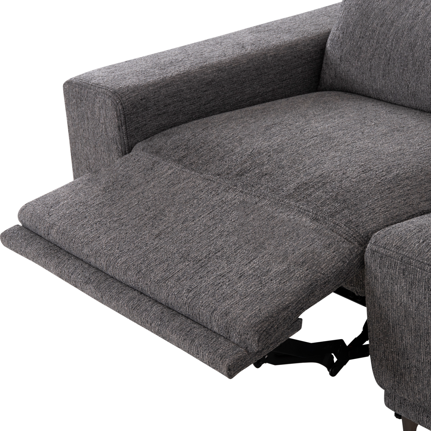 ΚΑΝΑΠΕΣ ΔΕΞΙΑ ΓΩΝΙΑ 5Θ ΜΕ RECLINE LUNARIS HM3316.01R ΓΚΡΙ ΥΦΑΣΜΑ 307x267x94Yεκ