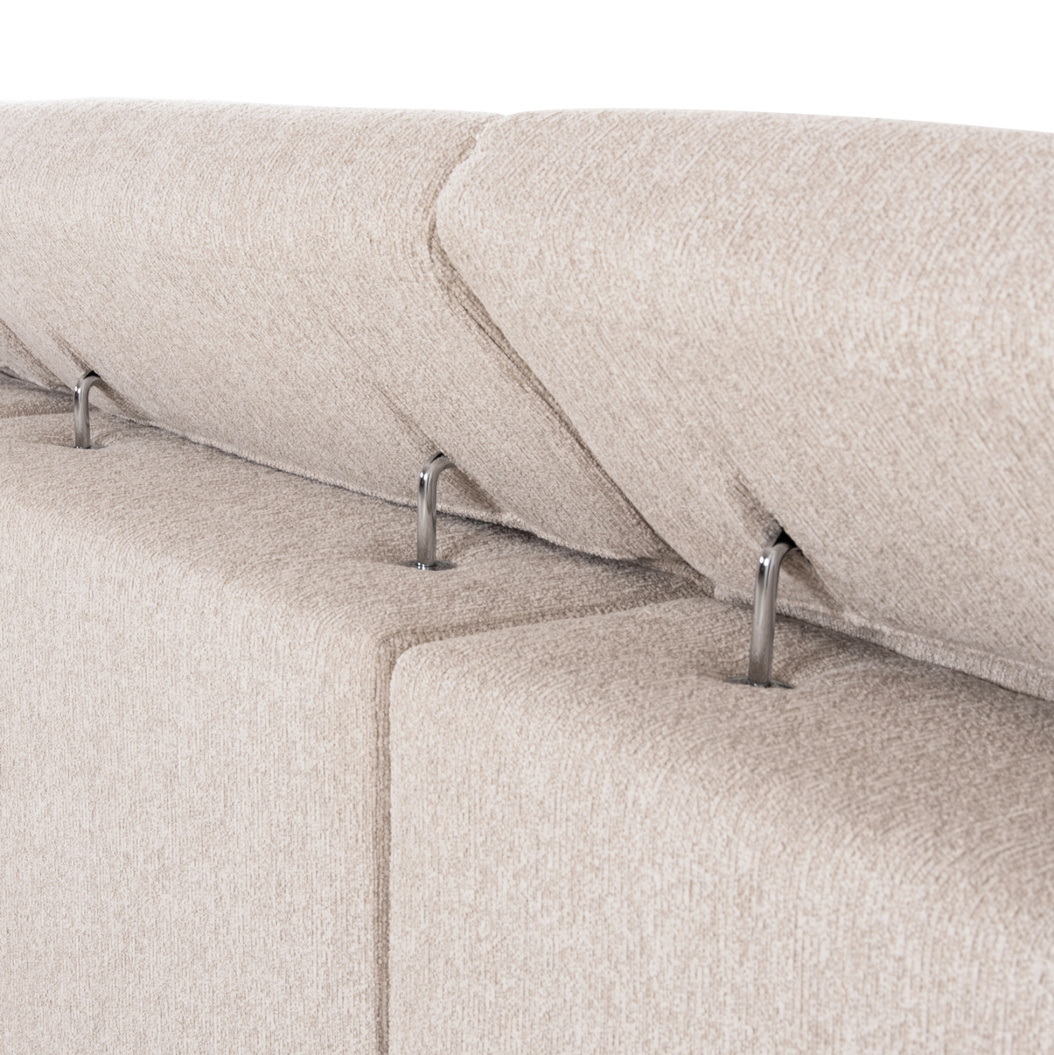 ΚΑΝΑΠΕΣ ΔΕΞΙΑ ΓΩΝΙΑ 5Θ ΜΕ RECLINE LUNARIS HM3316.02R ΕΚΡΟΥ ΥΦΑΣΜΑ 307x267x94Yεκ