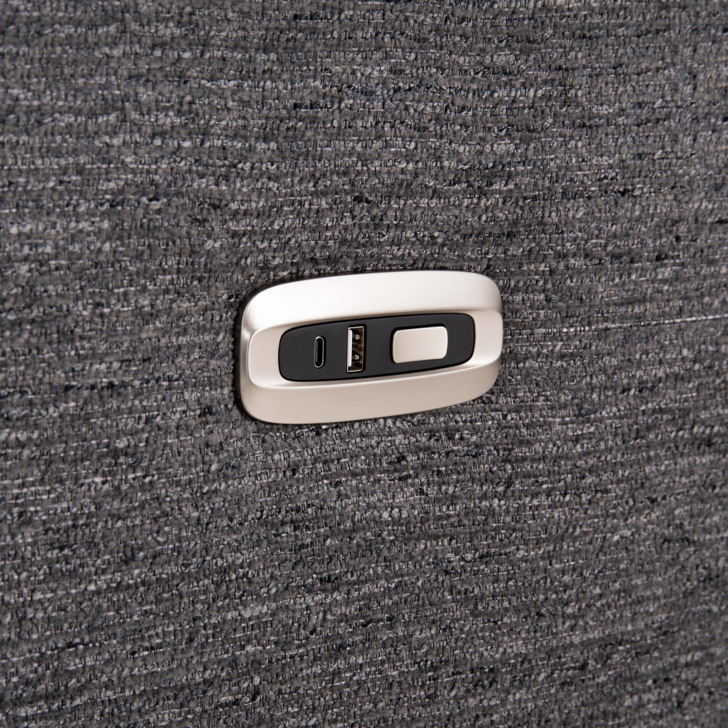 ΚΑΝΑΠΕΣ ΑΡΙΣΤΕΡΗ ΓΩΝΙΑ 5Θ ΜΕ RECLINE LUNARIS HM3316.01L ΓΚΡΙ ΥΦΑΣΜΑ 307x267x94Yεκ