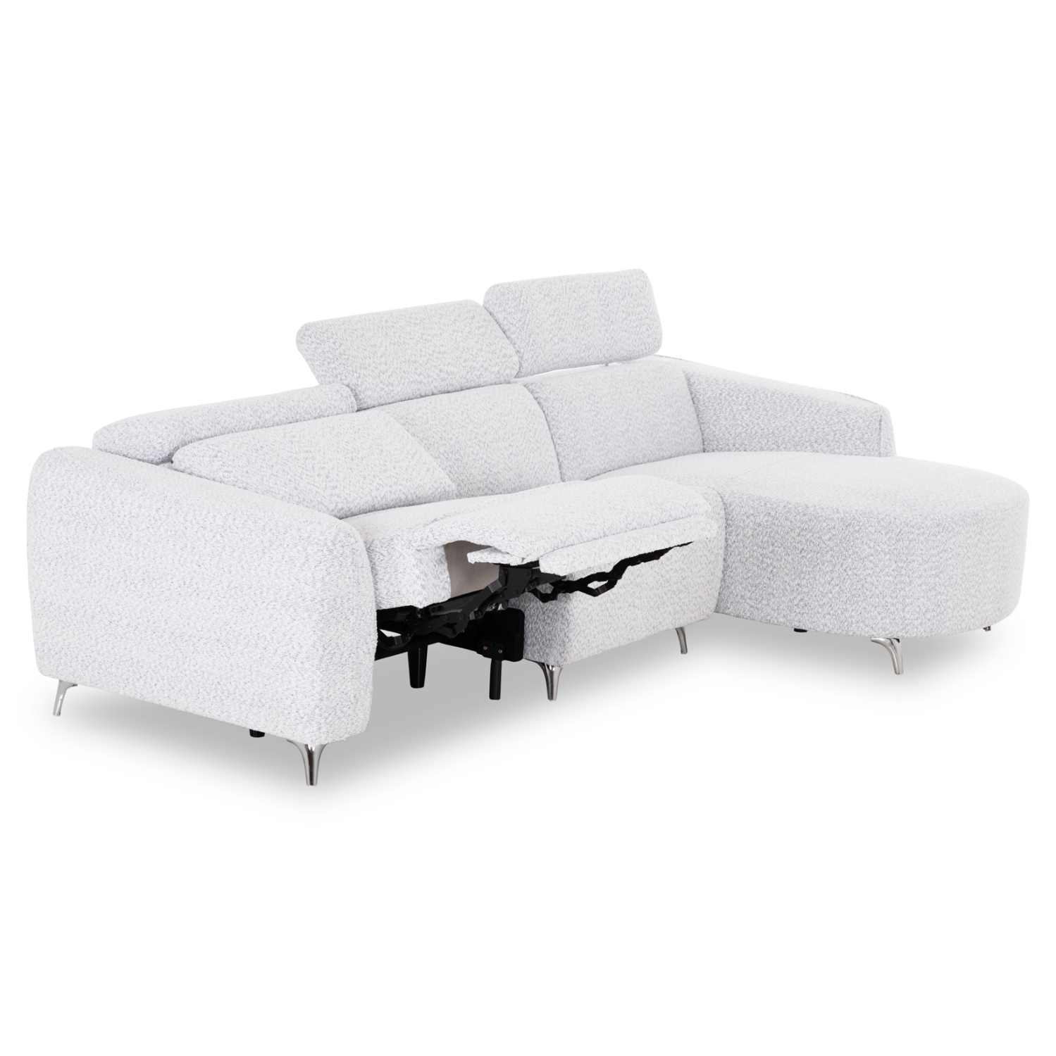 ΚΑΝΑΠΕΣ ΔΕΞΙΑ ΓΩΝΙΑ 3Θ ΜΕ RECLINE VALENTE HM3317.01R ΑΝΟΙΧΤΟ ΓΚΡΙ ΥΦΑΣΜΑ 275x160x104Yεκ