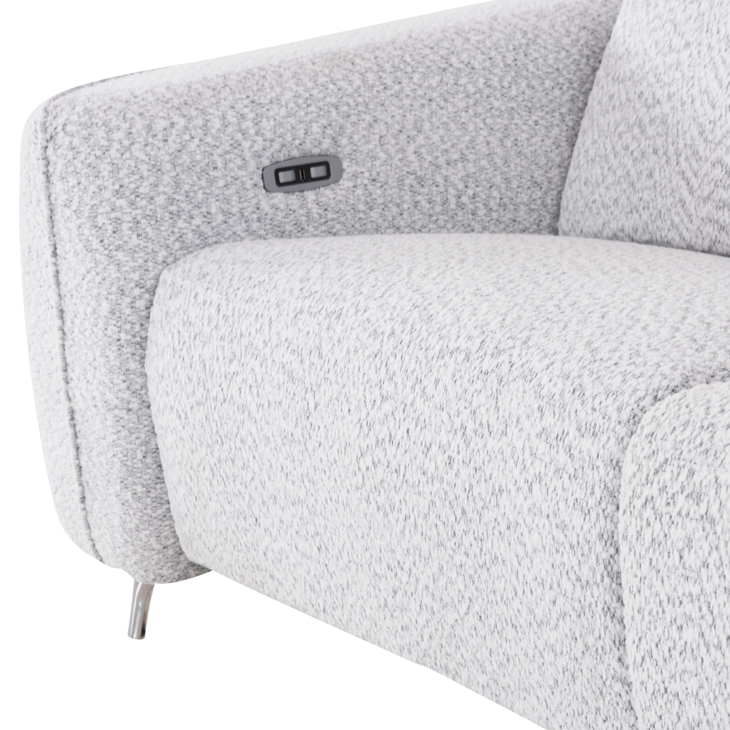 ΚΑΝΑΠΕΣ ΔΕΞΙΑ ΓΩΝΙΑ 3Θ ΜΕ RECLINE VALENTE HM3317.01R ΑΝΟΙΧΤΟ ΓΚΡΙ ΥΦΑΣΜΑ 275x160x104Yεκ
