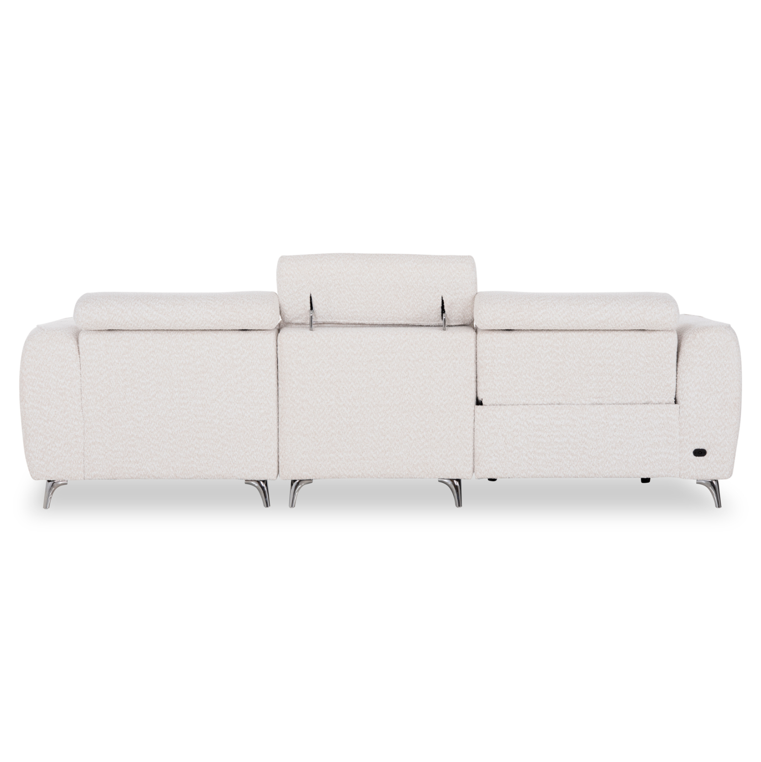 ΚΑΝΑΠΕΣ ΔΕΞΙΑ ΓΩΝΙΑ 3Θ ΜΕ RECLINE VALENTE HM3317.02R ΜΠΕΖ ΥΦΑΣΜΑ 275x160x104Yεκ