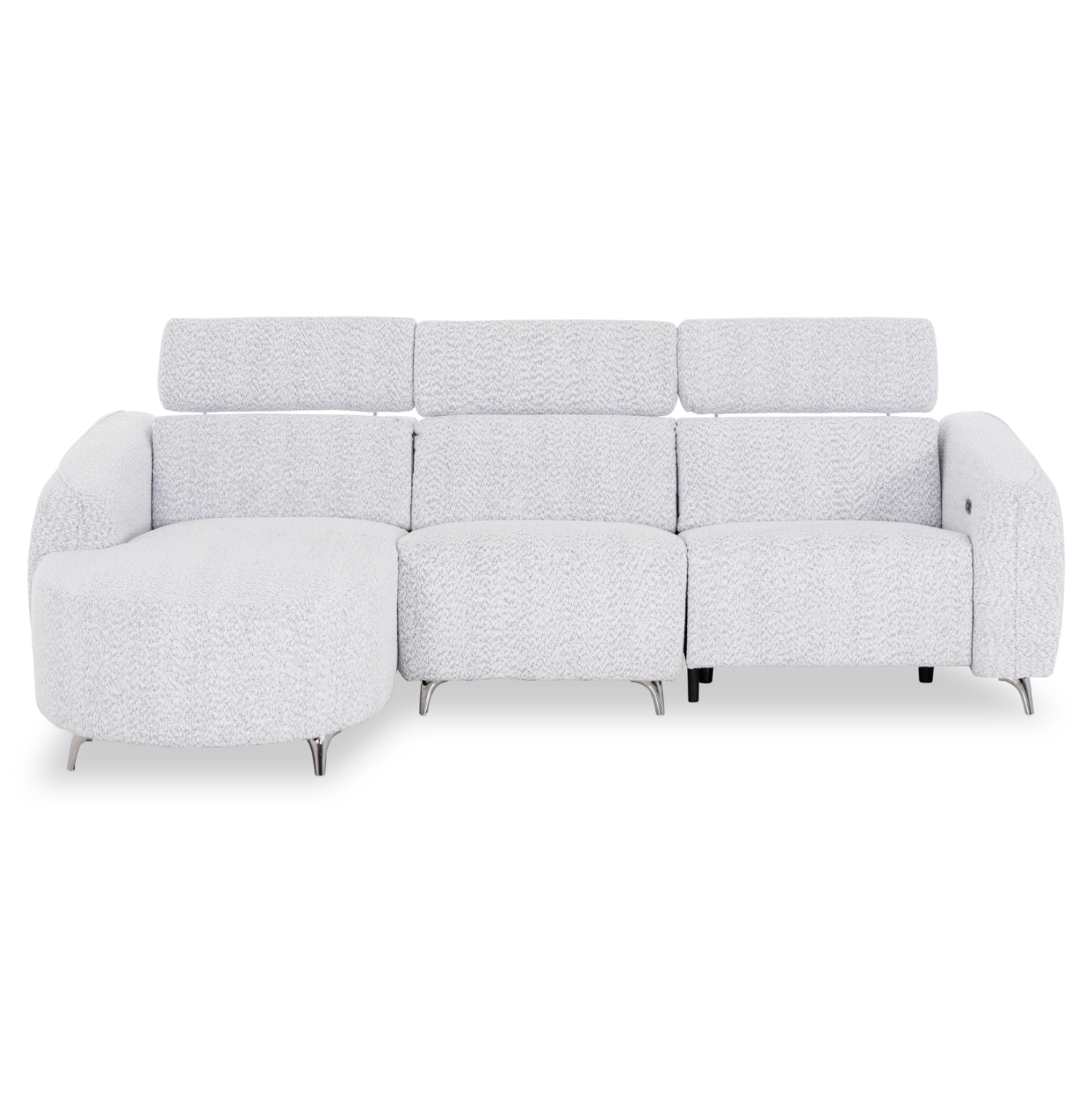 ΚΑΝΑΠΕΣ ΑΡΙΣΤΕΡΗ ΓΩΝΙΑ 3Θ ΜΕ RECLINE VALENTE HM3317.01L ΑΝΟΙΧΤΟ ΓΚΡΙ ΥΦΑΣΜΑ 275x160x104Yεκ