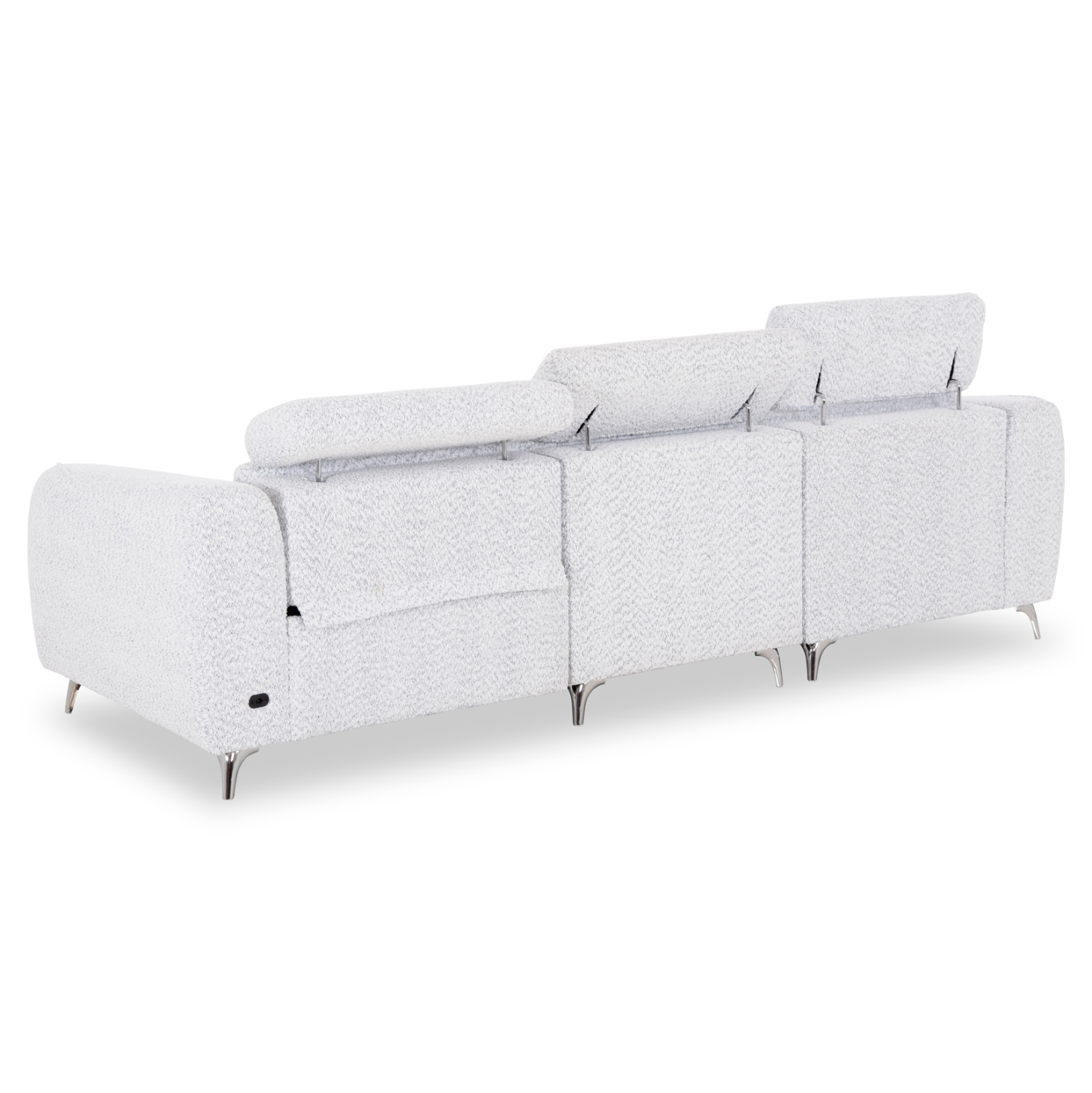 ΚΑΝΑΠΕΣ ΑΡΙΣΤΕΡΗ ΓΩΝΙΑ 3Θ ΜΕ RECLINE VALENTE HM3317.01L ΑΝΟΙΧΤΟ ΓΚΡΙ ΥΦΑΣΜΑ 275x160x104Yεκ