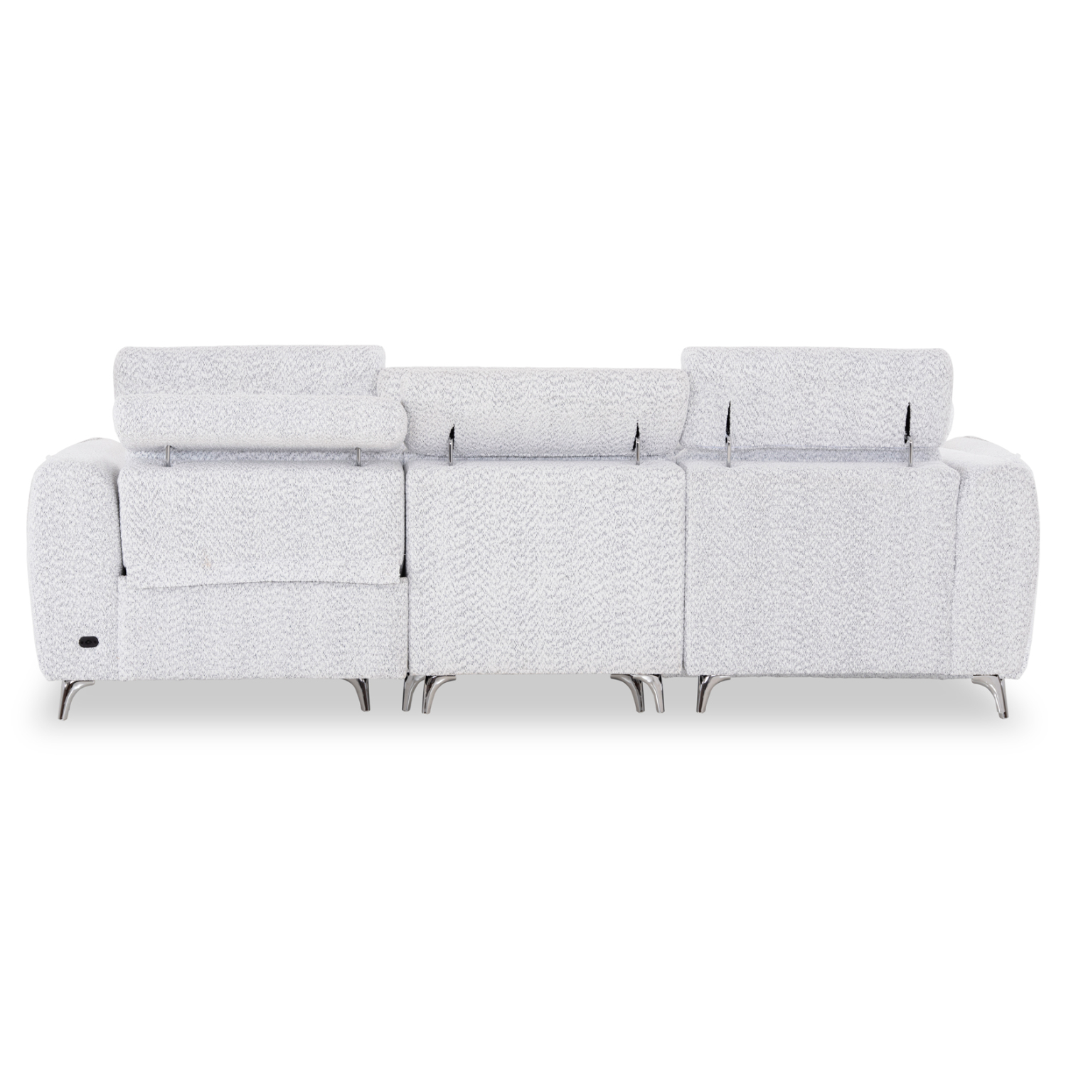 ΚΑΝΑΠΕΣ ΑΡΙΣΤΕΡΗ ΓΩΝΙΑ 3Θ ΜΕ RECLINE VALENTE HM3317.01L ΑΝΟΙΧΤΟ ΓΚΡΙ ΥΦΑΣΜΑ 275x160x104Yεκ