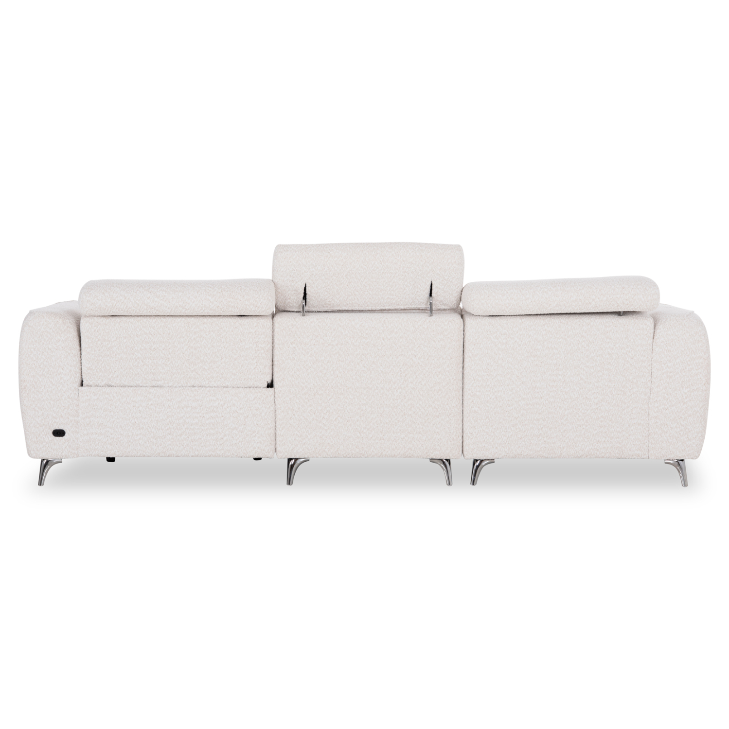 ΚΑΝΑΠΕΣ ΑΡΙΣΤΕΡΗ ΓΩΝΙΑ 3Θ ΜΕ RECLINE VALENTE HM3317.02L ΜΠΕΖ ΥΦΑΣΜΑ 275x160x104Yεκ