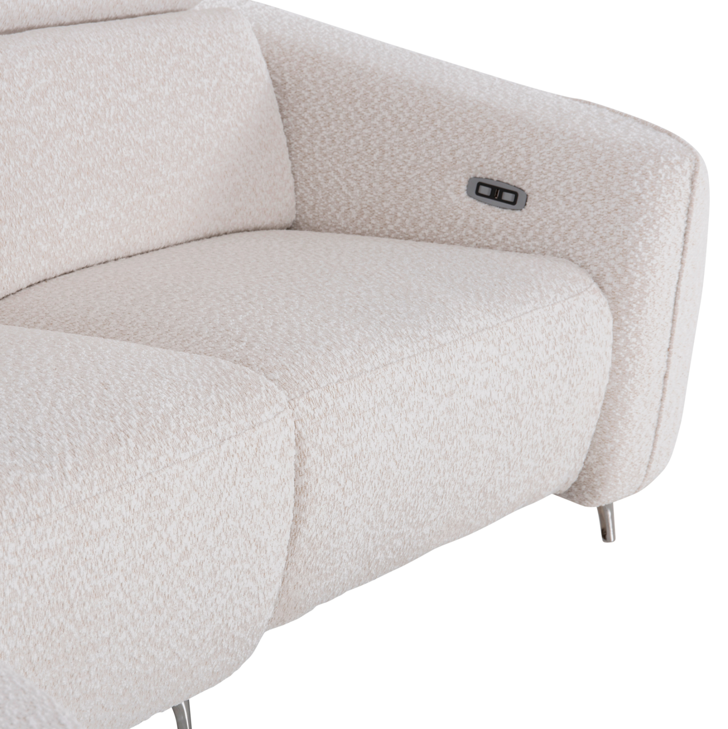 ΚΑΝΑΠΕΣ ΑΡΙΣΤΕΡΗ ΓΩΝΙΑ 3Θ ΜΕ RECLINE VALENTE HM3317.02L ΜΠΕΖ ΥΦΑΣΜΑ 275x160x104Yεκ