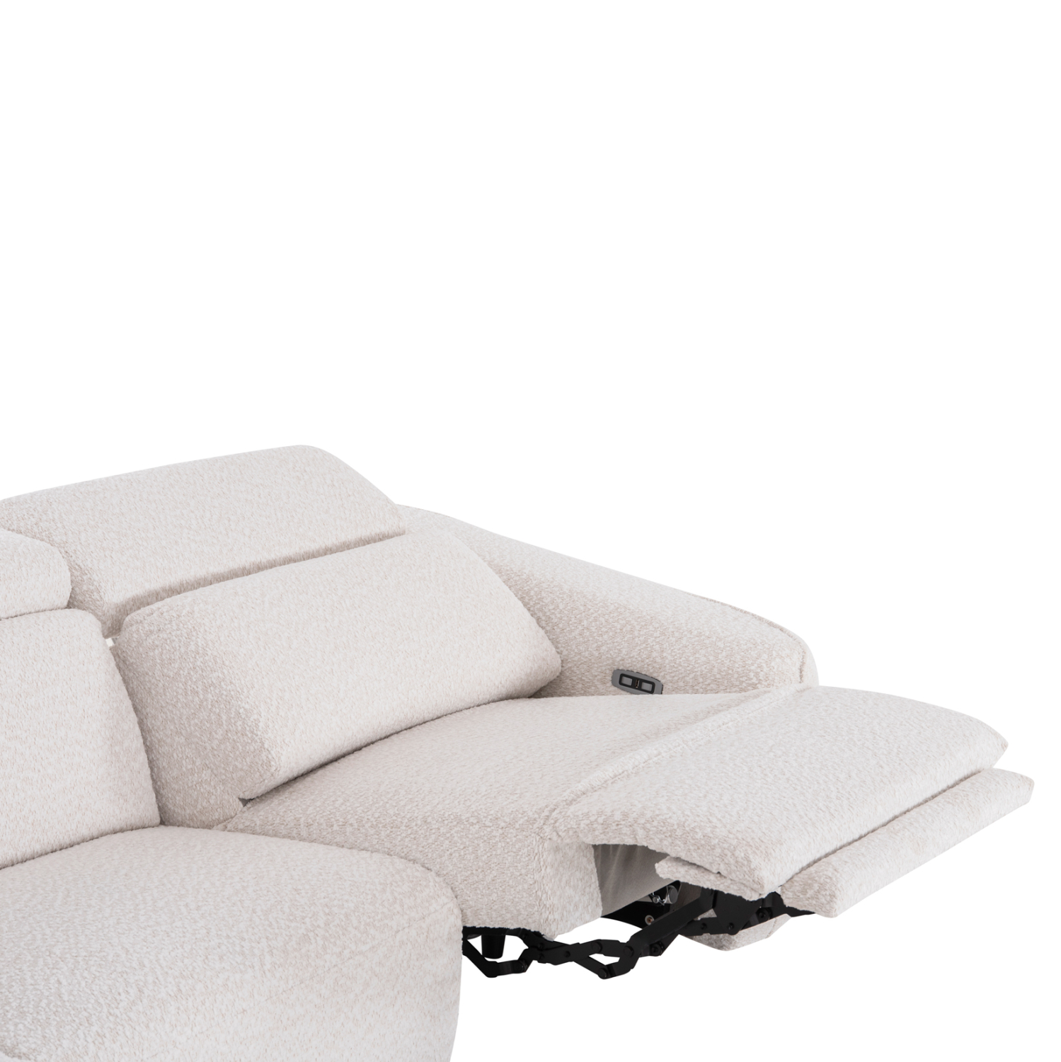 ΚΑΝΑΠΕΣ ΑΡΙΣΤΕΡΗ ΓΩΝΙΑ 3Θ ΜΕ RECLINE VALENTE HM3317.02L ΜΠΕΖ ΥΦΑΣΜΑ 275x160x104Yεκ