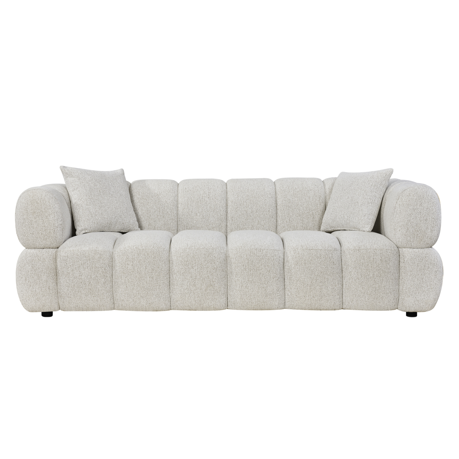 ΚΑΝΑΠΕΣ 3-ΘΕΣΙΟΣ NORIKA HM3331.02 ΕΚΡΟΥ ΥΦΑΣΜΑ 220x88x85Υεκ.