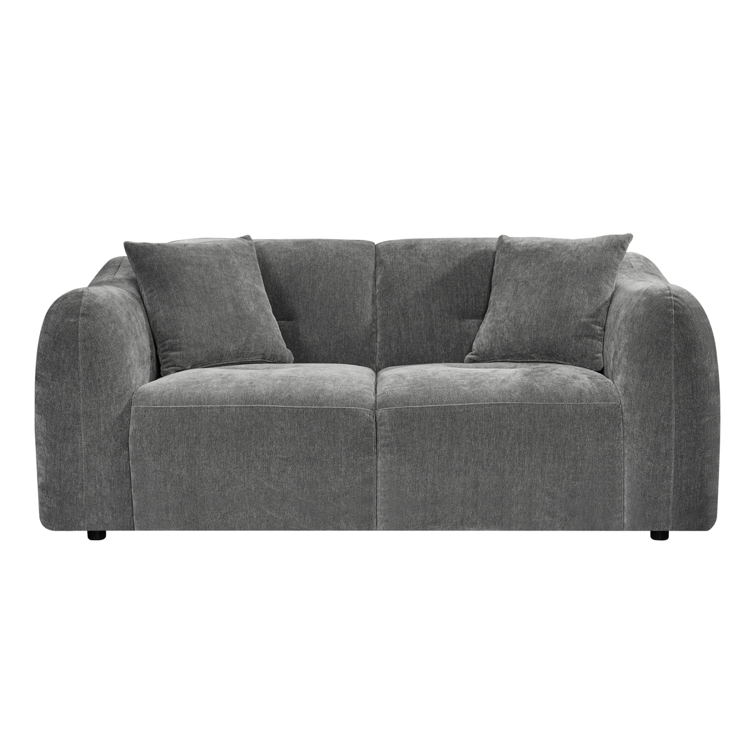 ΚΑΝΑΠΕΣ 2-ΘΕΣΙΟΣ JUNOA HM3334.01 ΓΚΡΙ ΥΦΑΣΜΑ 172x89x74Υεκ