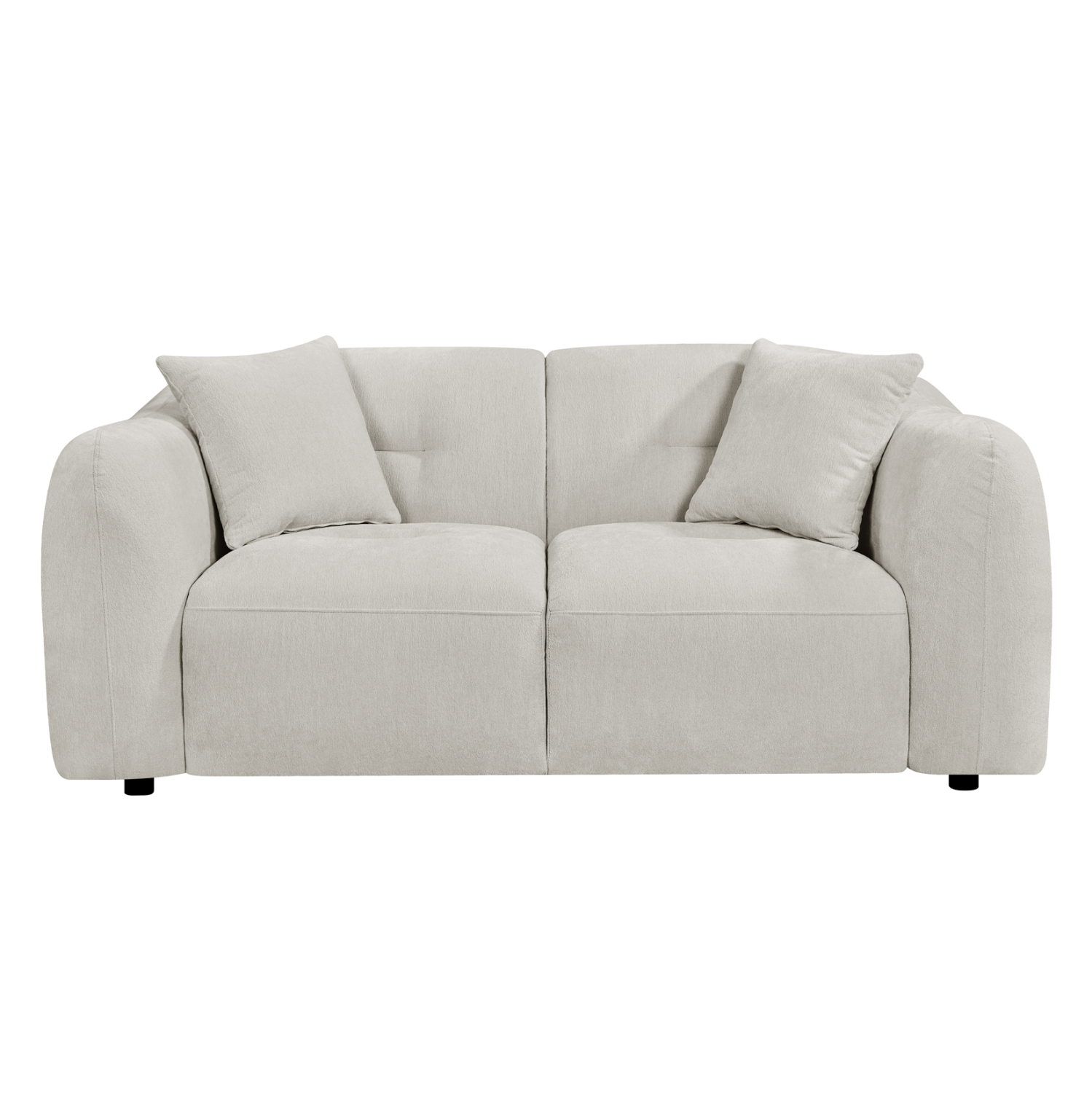 ΚΑΝΑΠΕΣ 2-ΘΕΣΙΟΣ JUNOA HM3334.02 ΕΚΡΟΥ ΥΦΑΣΜΑ 172x89x85Υεκ