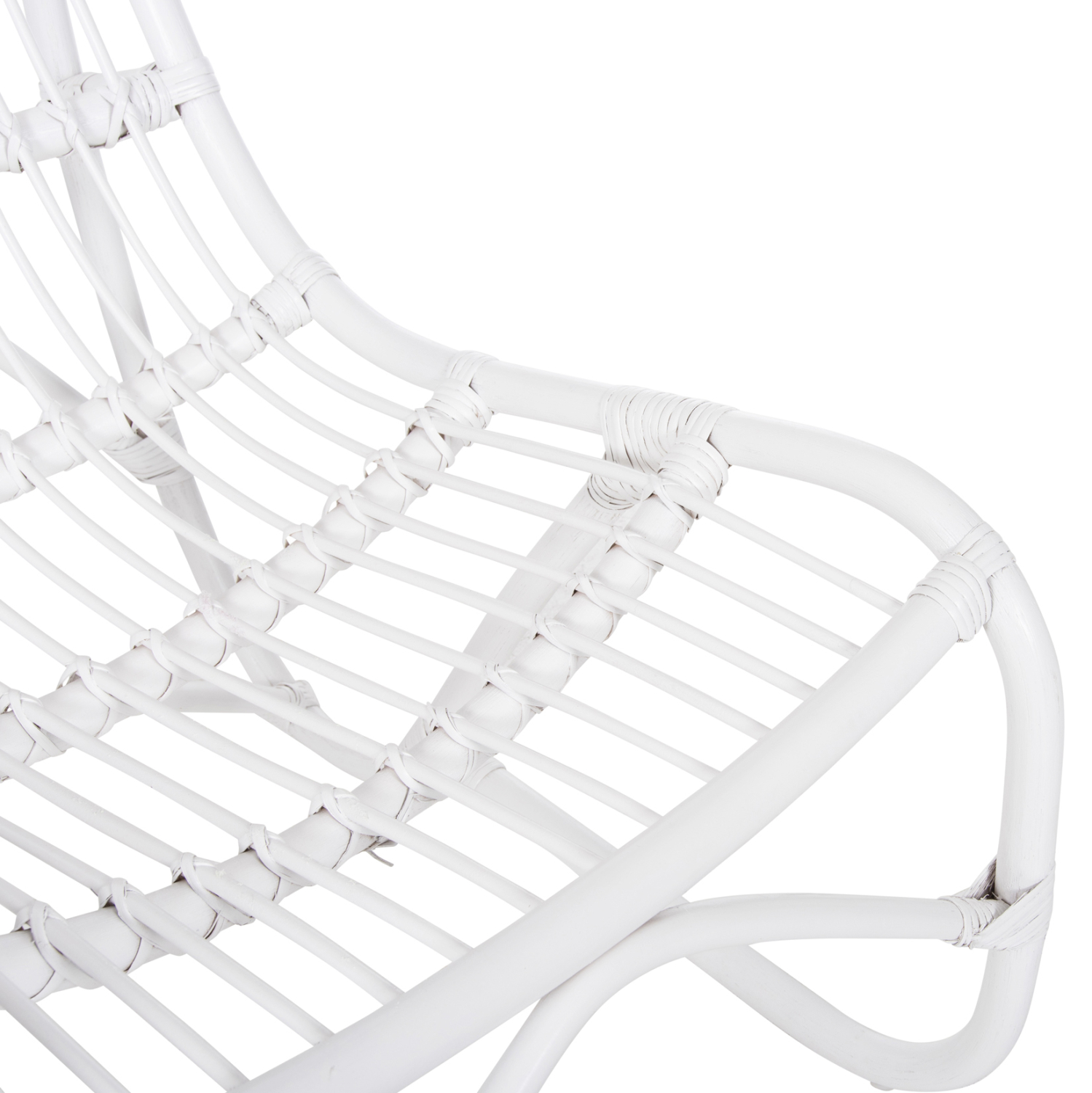 ΠΟΛΥΘΡΟΝΑ GRINN HM9815.03 ΡΑΒΔΟΙ RATTAN ΣΕ ΛΕΥΚΟ 56,5x73,5x79,5Υ εκ.