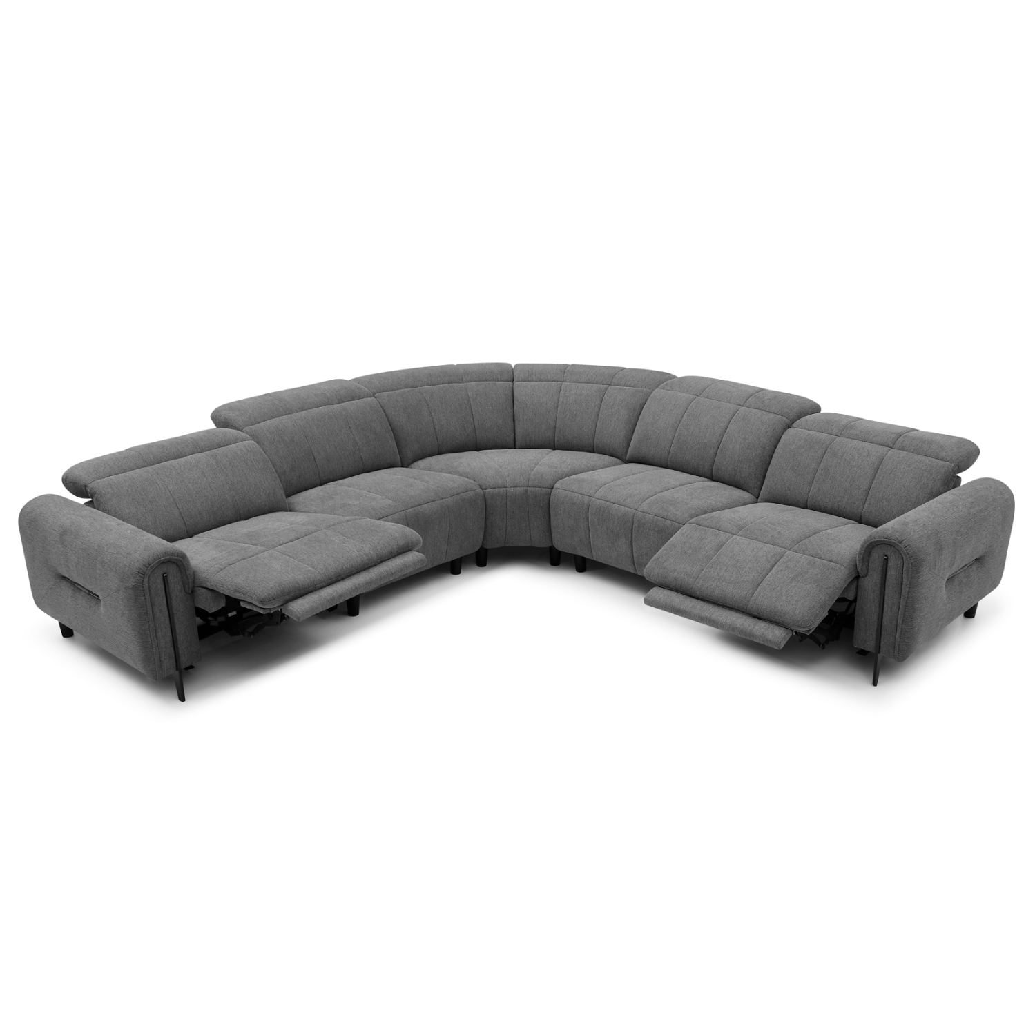 ΓΩΝΙΑΚΟΣ ΚΑΝΑΠΕΣ ΜΕ RECLINE ORACLE HM3290.01 ΓΚΡΙ ΥΦΑΣΜΑ 260x260x90(κάθισμα)x94Υεκ.