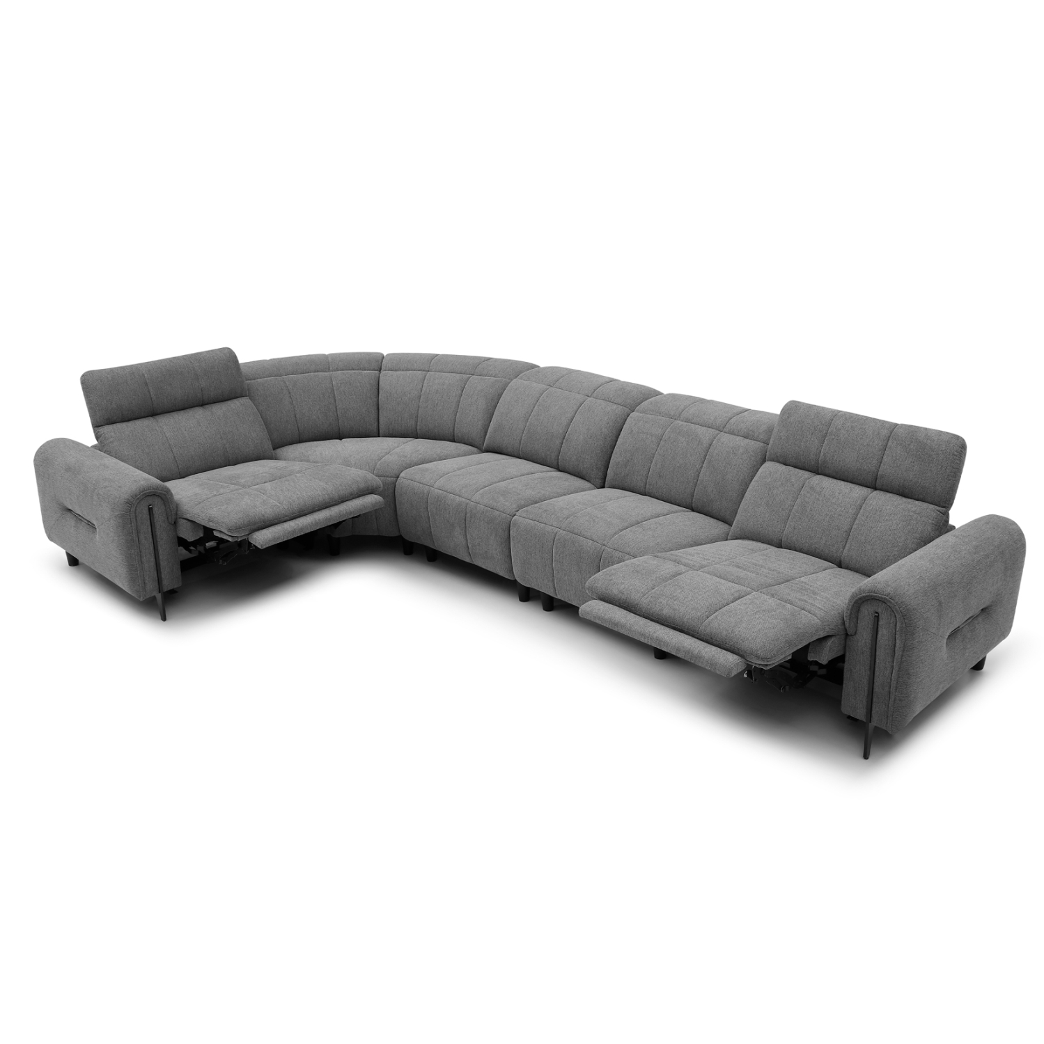ΓΩΝΙΑΚΟΣ ΚΑΝΑΠΕΣ ΜΕ RECLINE ORACLE HM3290.01 ΓΚΡΙ ΥΦΑΣΜΑ 260x260x90(κάθισμα)x94Υεκ.