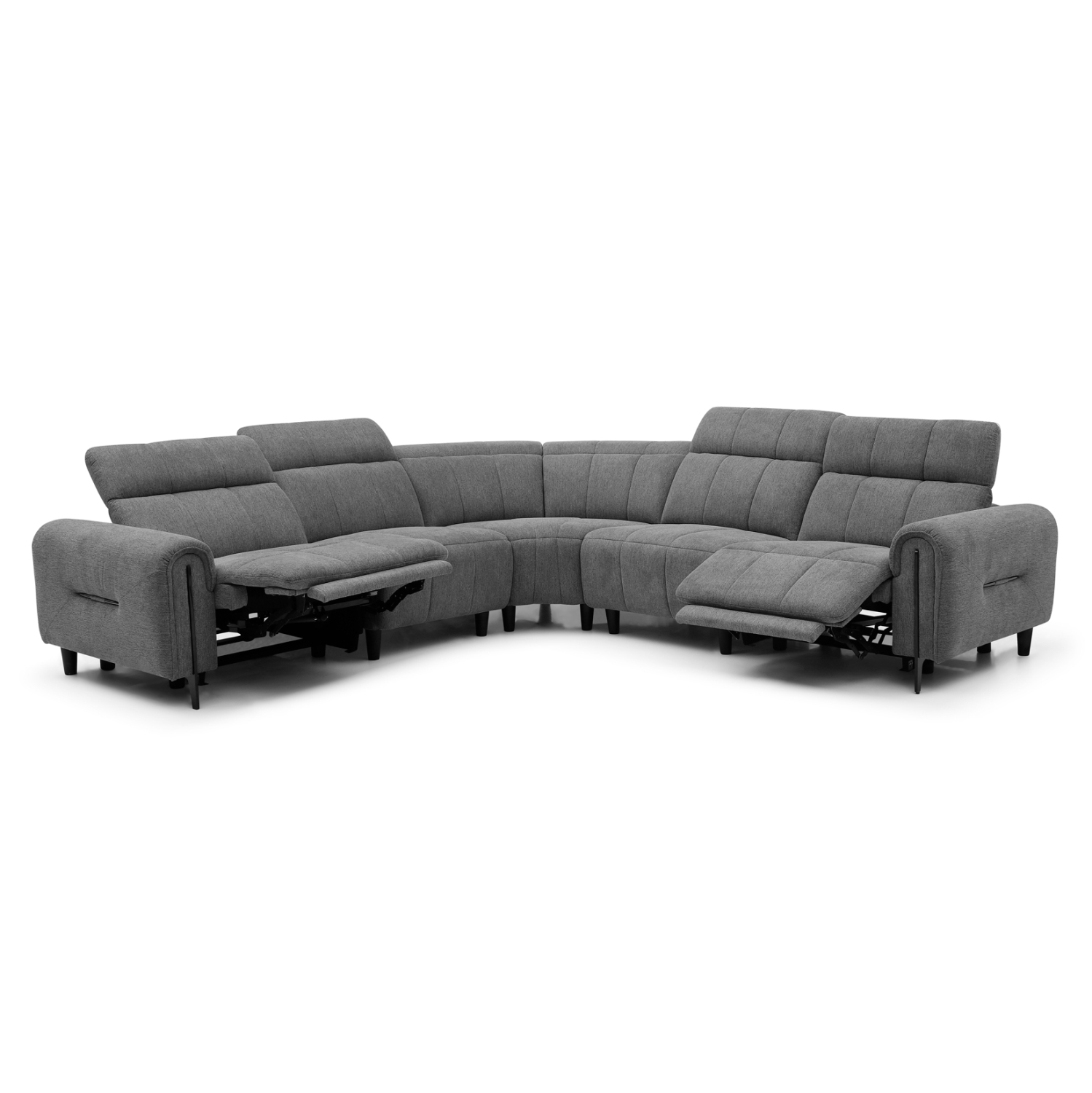 ΓΩΝΙΑΚΟΣ ΚΑΝΑΠΕΣ ΜΕ RECLINE ORACLE HM3290.01 ΓΚΡΙ ΥΦΑΣΜΑ 260x260x90(κάθισμα)x94Υεκ.