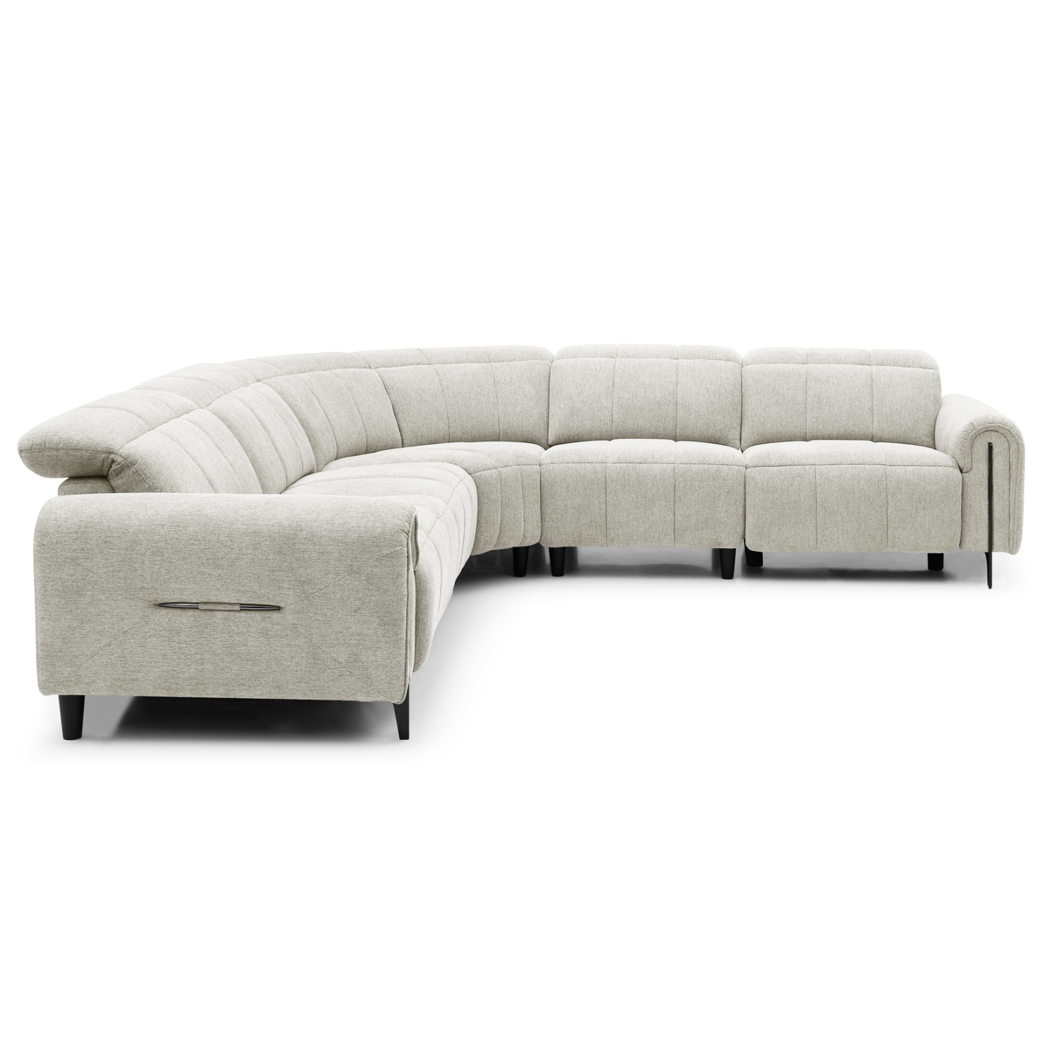 ΓΩΝΙΑΚΟΣ ΚΑΝΑΠΕΣ ΜΕ RECLINE ORACLE HM3290.02 ΜΠΕΖ ΥΦΑΣΜΑ 260x260x90(κάθισμα)x94Υεκ.