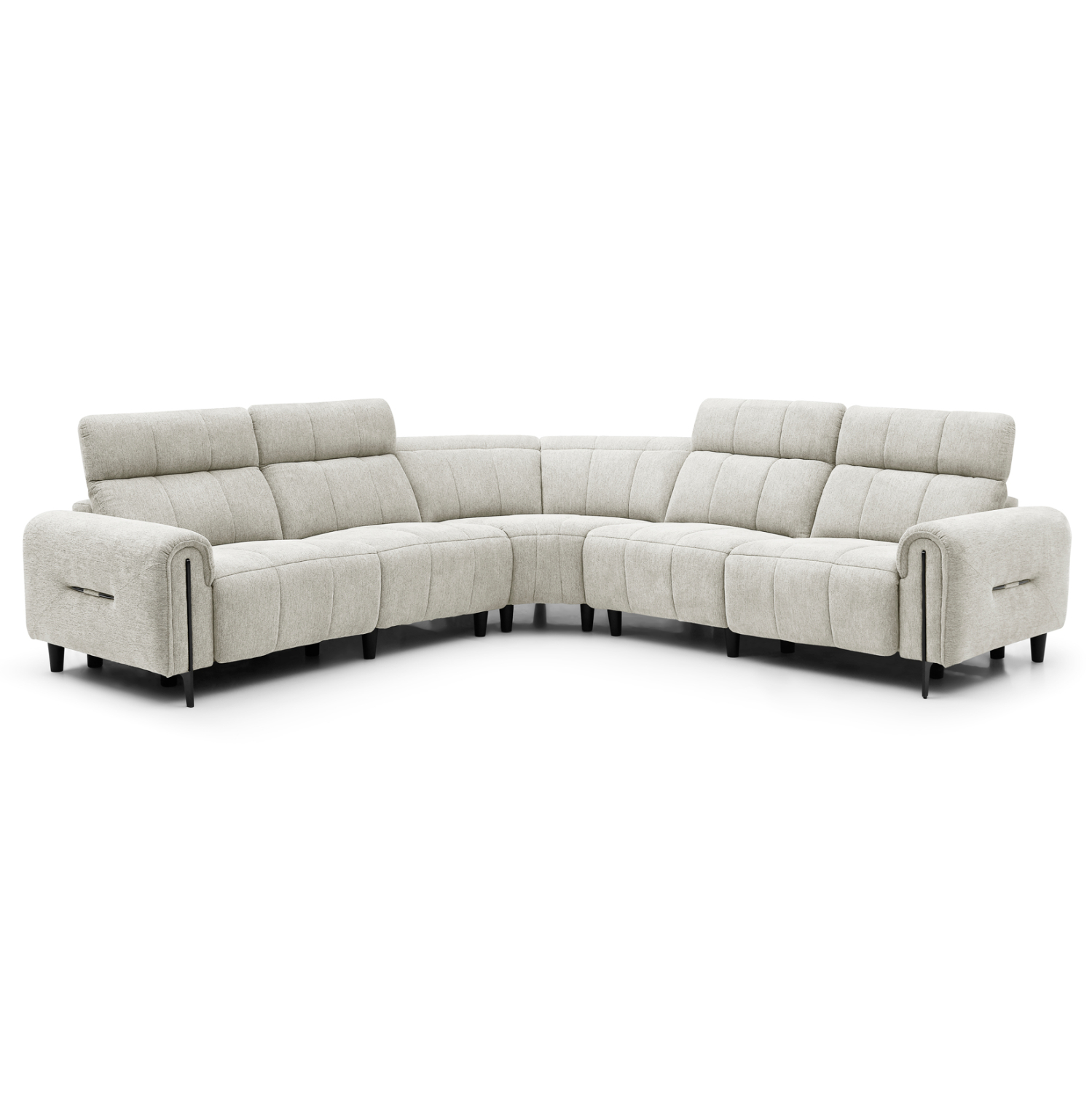 ΓΩΝΙΑΚΟΣ ΚΑΝΑΠΕΣ ΜΕ RECLINE ORACLE HM3290.02 ΜΠΕΖ ΥΦΑΣΜΑ 260x260x90(κάθισμα)x94Υεκ.
