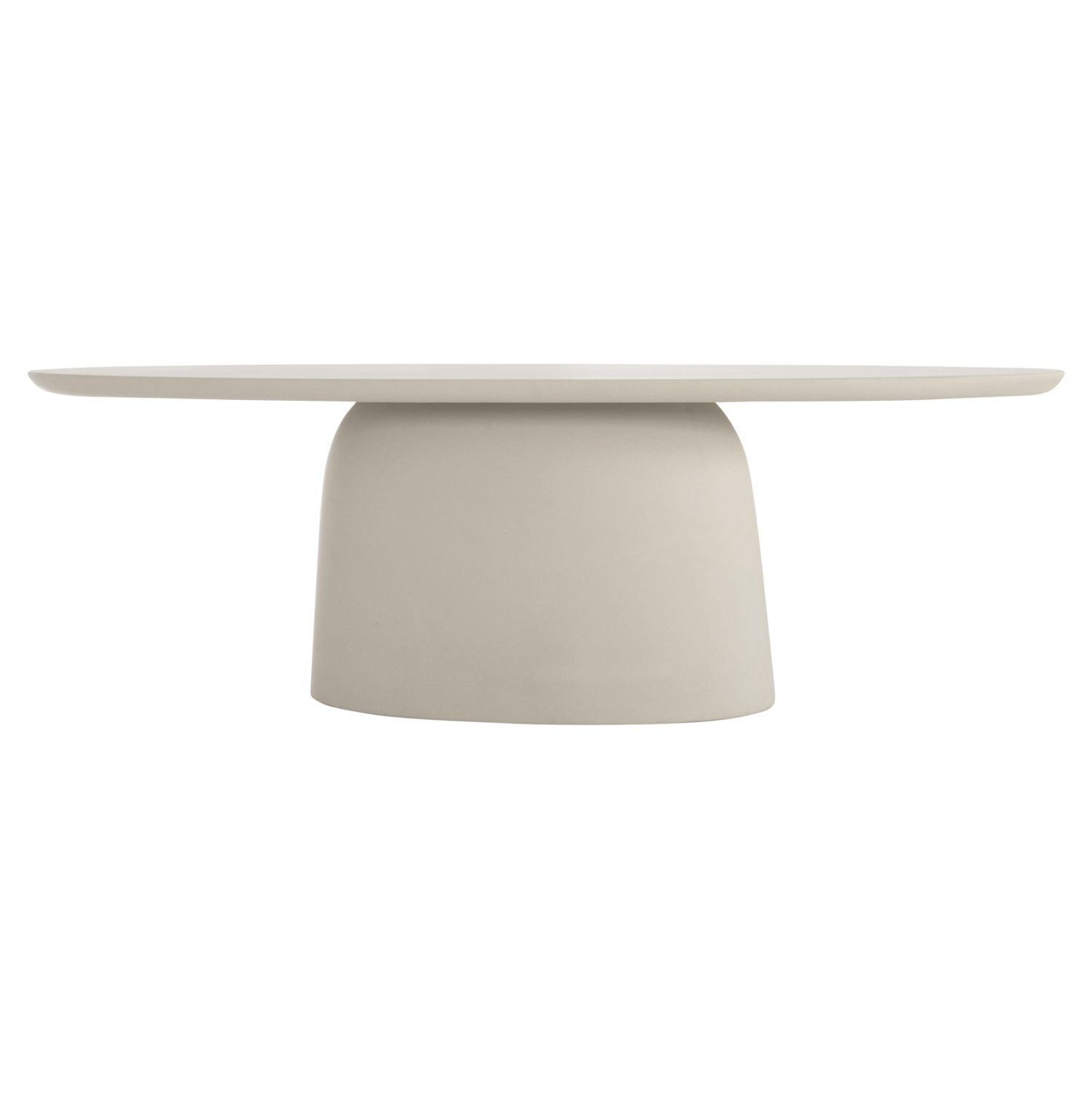ΤΡΑΠΕΖΙ ΤΡΑΠΕΖΑΡΙΑΣ ΟΒΑΛ BRECCAN HM6577.02 ΜΠΕΖ FIBER CEMENT 240x100x75Υεκ.