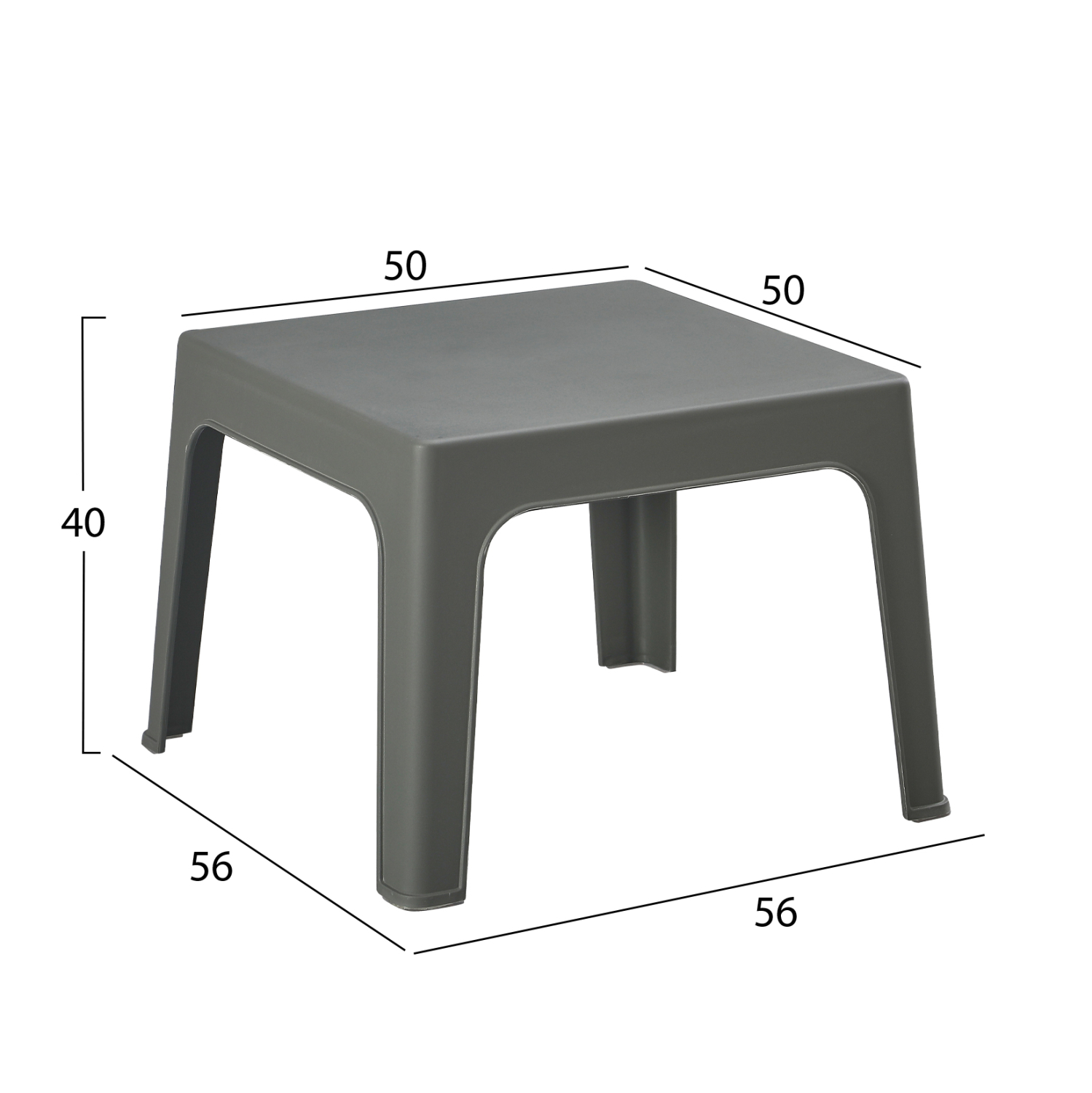 ΣΕΤ 3ΤΜΧ ΠΟΛΥΠΡΟΠΥΛΕΝΙΟΥ SLEEK HM21267.05 ΤΡΑΠΕΖΑΚΙ & 2 ΠΟΛΥΘΡΟΝΕΣ-DARK OLIVE GREEN