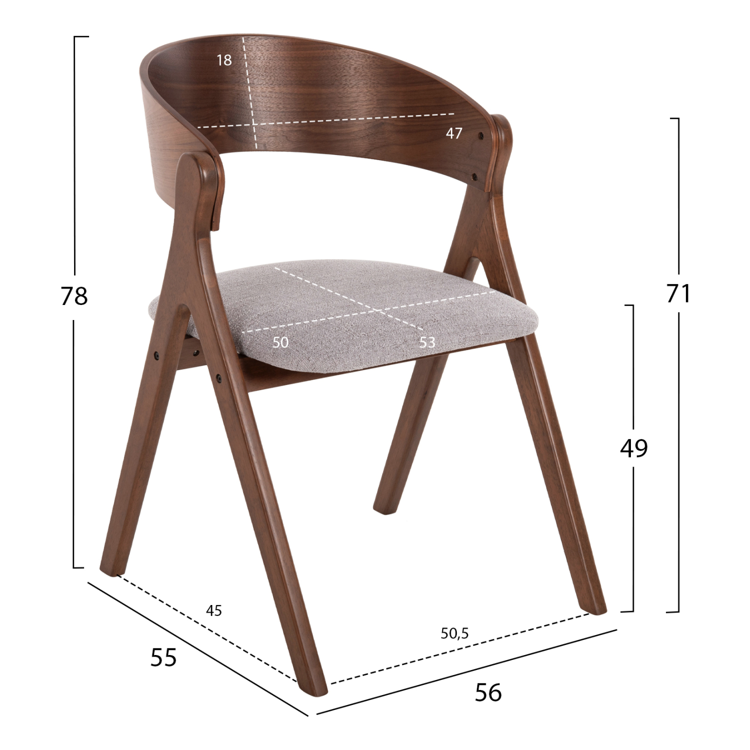 ΣΕΤ ΤΡΑΠΕΖΑΡΙΑΣ 5ΤΜΧ NEKKER HM21340.01 ΤΡΑΠΕΖΙ ΑΠΟ MDF--ΚΑΡΕΚΛΕΣ ΑΠΟ RUBBERWOOD