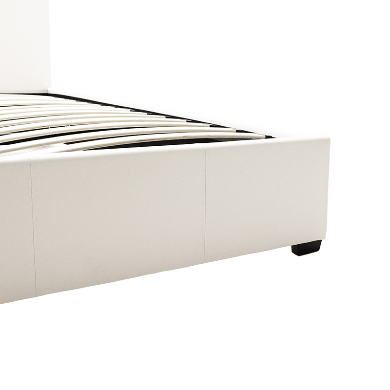 Κρεβάτι Norse pakoworld pu λευκό με αποθηκευτικό χώρο 160x200εκ