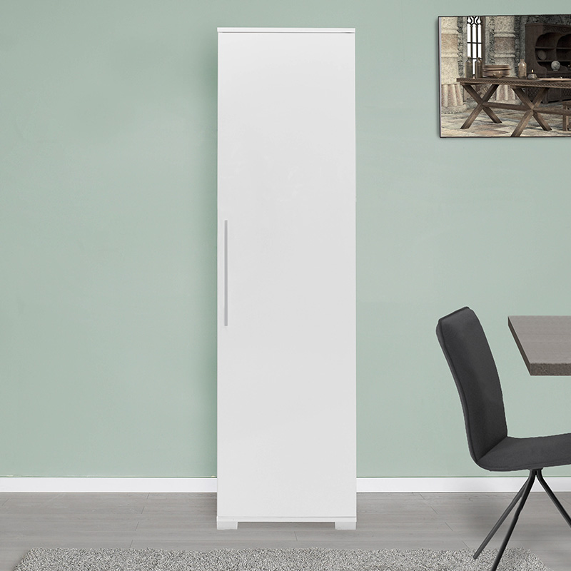 Στήλη Diamond1 pakoworld λευκό gloss 50x35x187εκ
