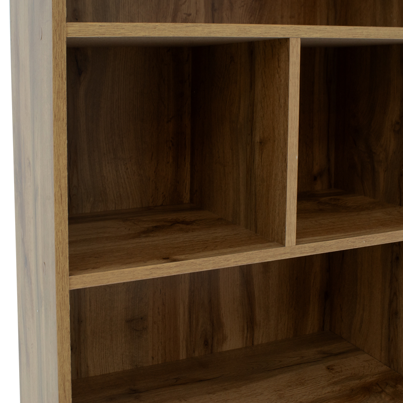 Βιβλιοθήκη Lucinda pakoworld oak 120x29.8x180.5εκ