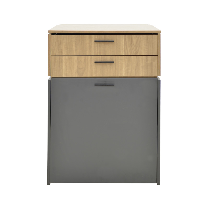 Τουαλέτα κρεβατοκάμαρας Sonlen pakoworld ανθρακί-sonoma 60x45x130εκ