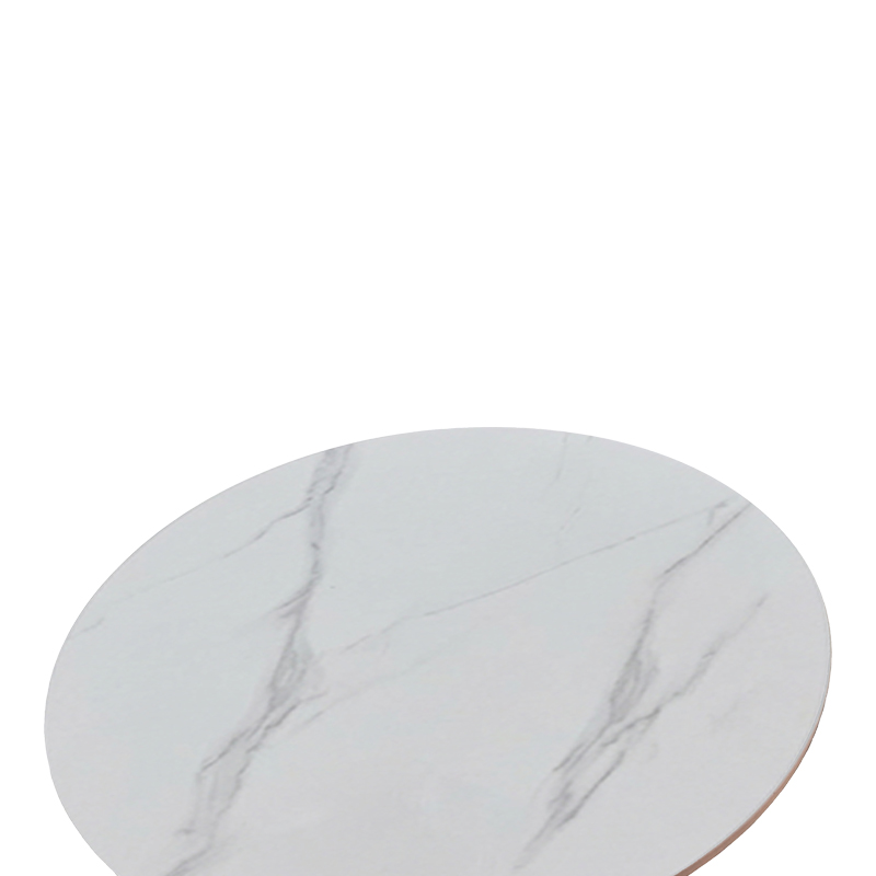 Τραπέζι Balou I pakoworld sintered stone σε λευκό μαρμάρου Φ70x74εκ