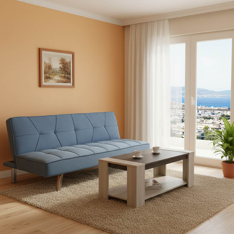 Φοιτητικό πακέτο επίπλων σαλονιού Atmos pakoworld σετ 2τεμ