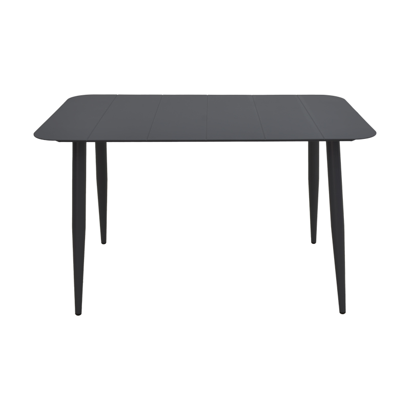 Τραπεζαρία Heven Vista pakoworld σετ 5τεμ μαύρο αλουμίνιο 120x70x72εκ