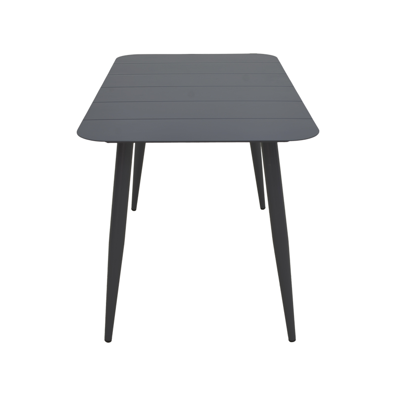 Τραπεζαρία Heven Vista pakoworld σετ 5τεμ μαύρο αλουμίνιο 120x70x72εκ