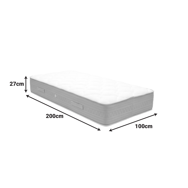 Στρώμα Sleepy pakoworld bonnel spring διπλής όψης 27cm 100x200εκ