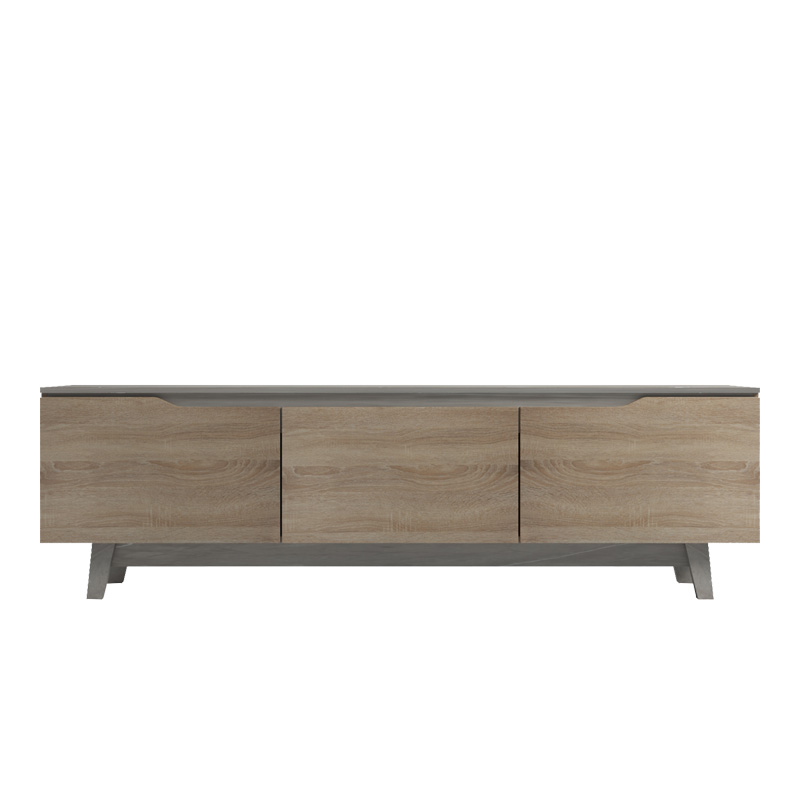 Έπιπλο τηλεόρασης Kasandra pakoworld μπεζ μαρμάρου-sonoma 180x35x48.5εκ