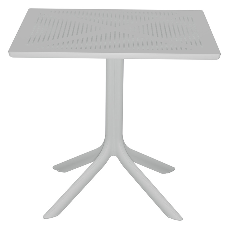 Τραπεζαρία Icon-Halcyon pakoworld σετ 5τεμ PP σε λευκή απόχρωση