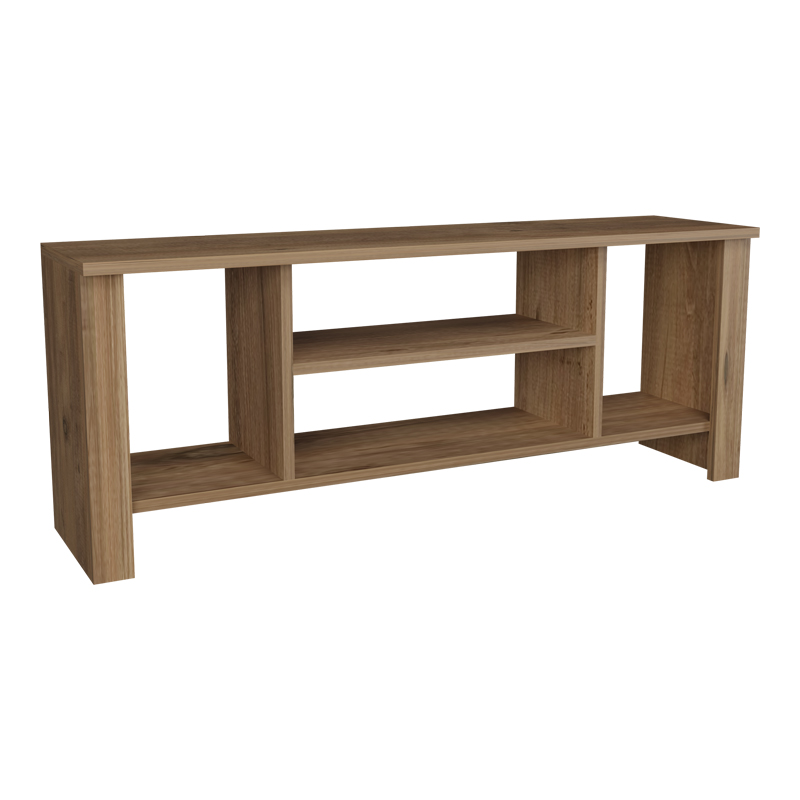 Έπιπλο τηλεόρασης Seref pakoworld σε oak απόχρωση 120x30x47εκ