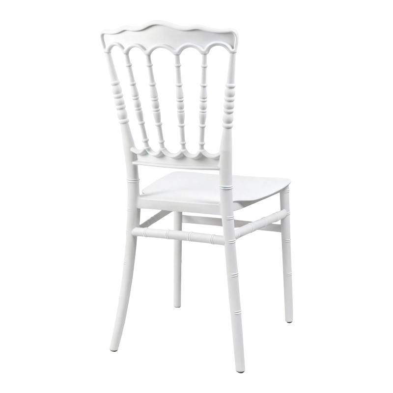 Καρέκλα Napoleon pakoworld pp λευκή 38,5x46,5x89εκ