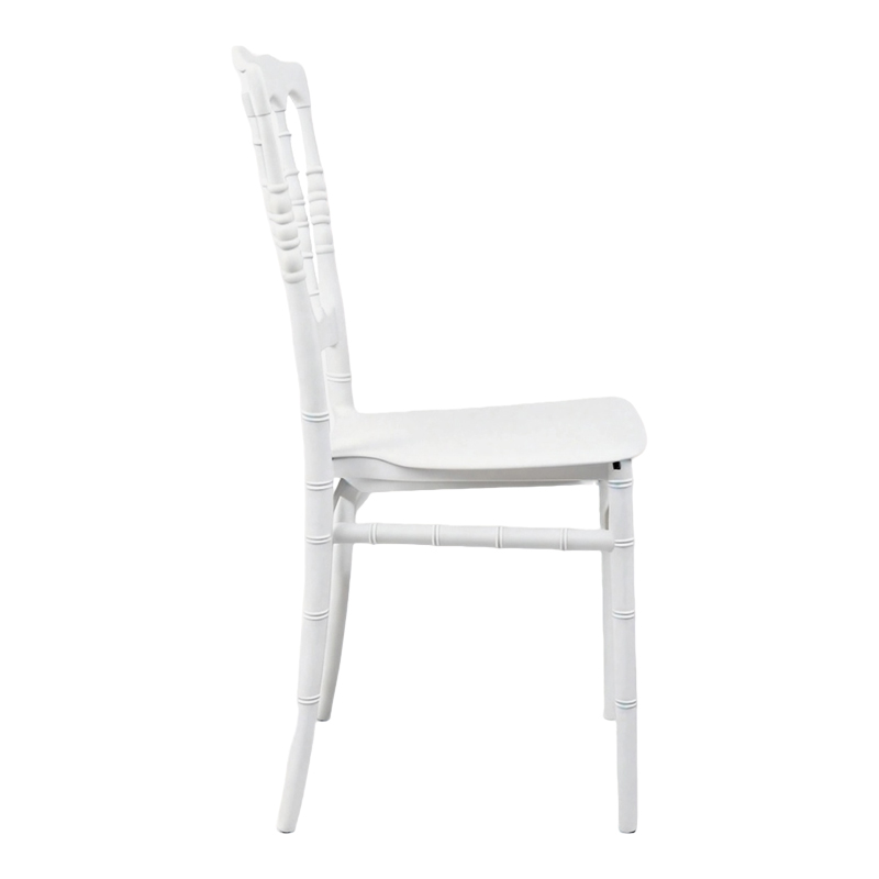Καρέκλα Napoleon pakoworld pp λευκή 38,5x46,5x89εκ