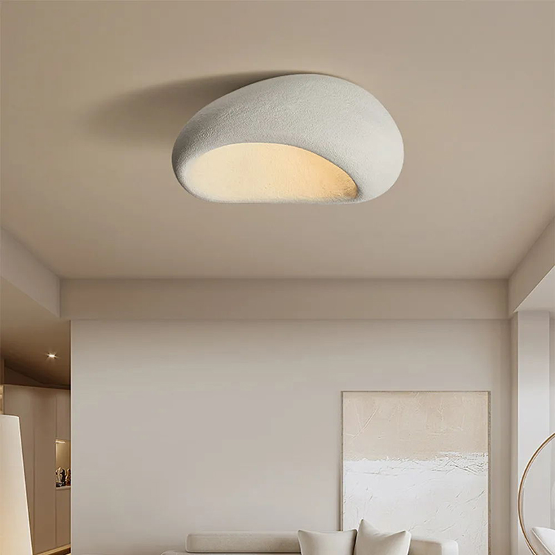 Φωτιστικό οροφής led Zulcere pakoworld E27 λευκό ps 50x28εκ