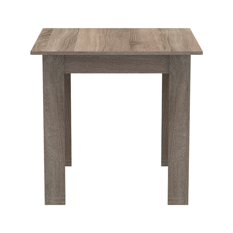 Τραπέζι Manka I pakoworld σε sonoma truffle απόχρωση 80x80x77εκ