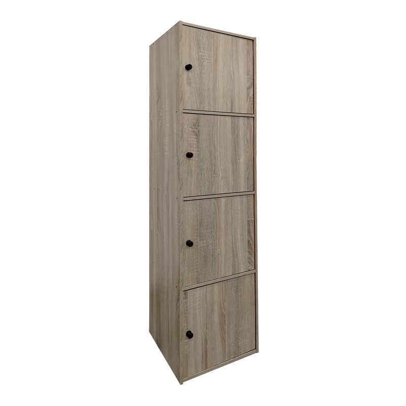 Ντουλάπι-στήλη Gabino pakoworld σε sonoma απόχρωση 40x39x158εκ