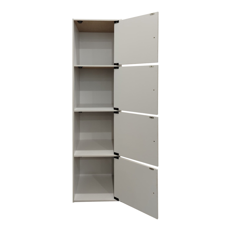 Ντουλάπι-στήλη Gabino pakoworld σε λευκή απόχρωση 40x39x158εκ