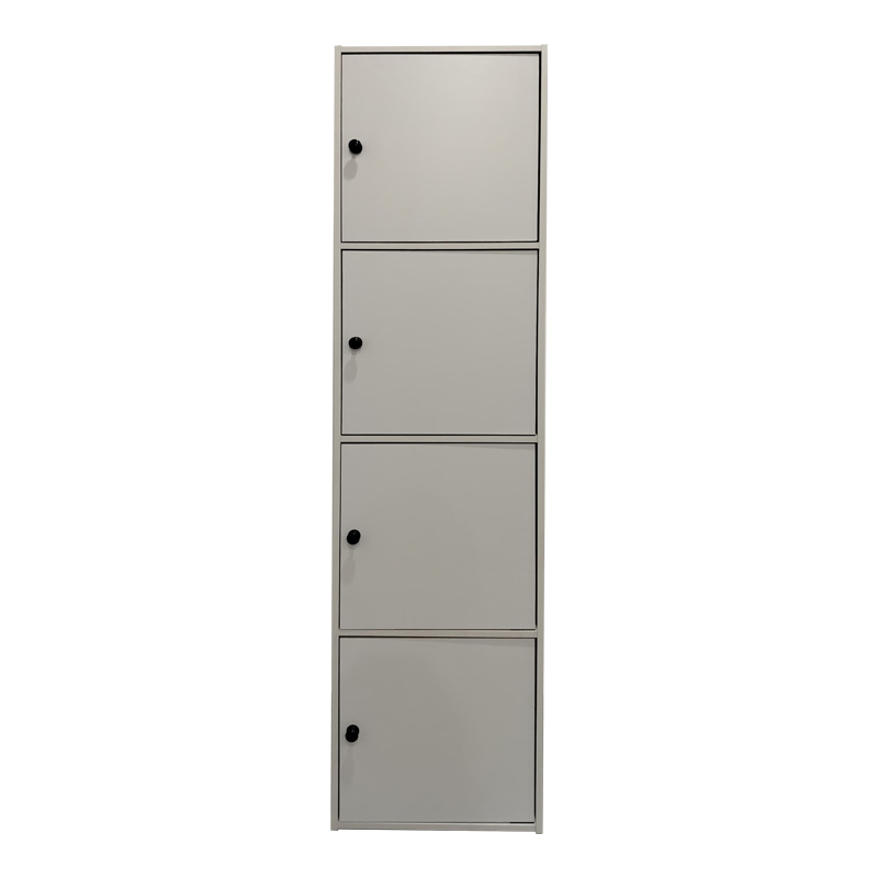 Ντουλάπι-στήλη Gabino pakoworld σε λευκή απόχρωση 40x39x158εκ