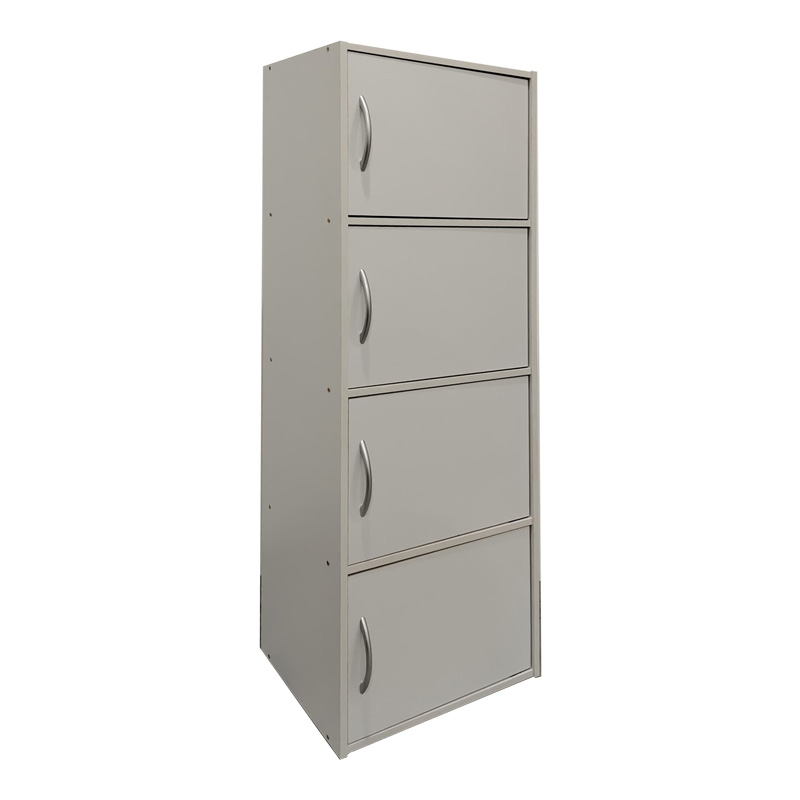 Ντουλάπι-στήλη Soline I pakoworld σε λευκή απόχρωση 40x34.5x120εκ