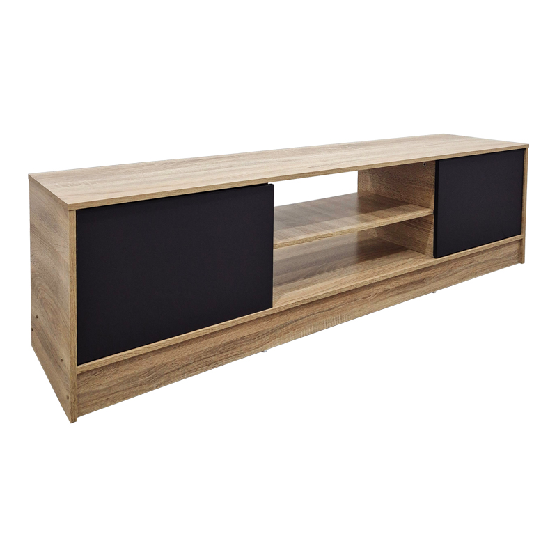 Έπιπλο τηλεόρασης Sasa pakoworld sonoma-ανθρακί 150x35x41.5εκ