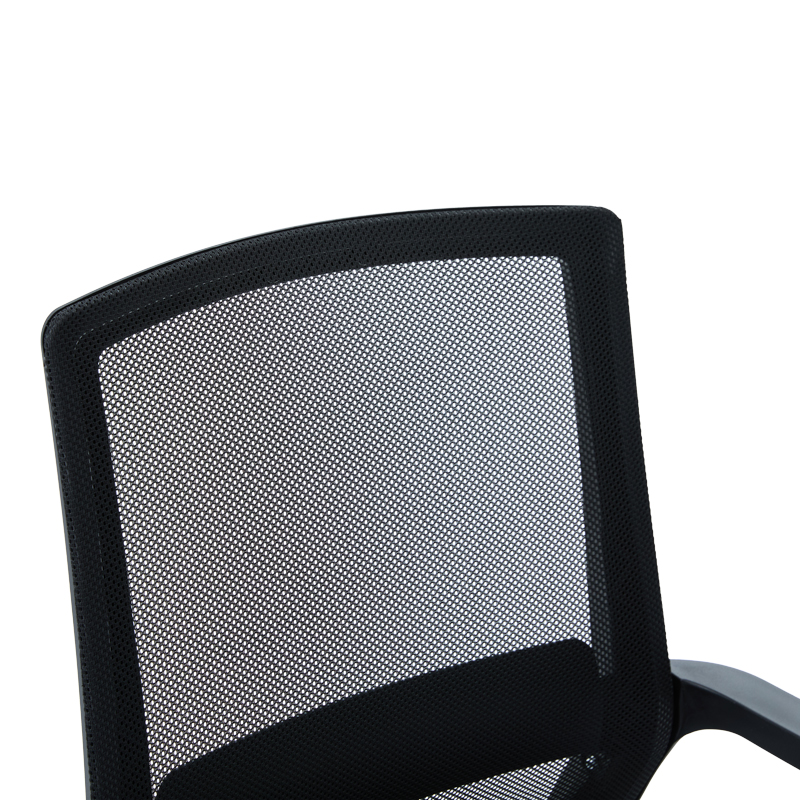 Καρέκλα επισκέπτη Palma pakoworld mesh μαύρο 46x52x94εκ
